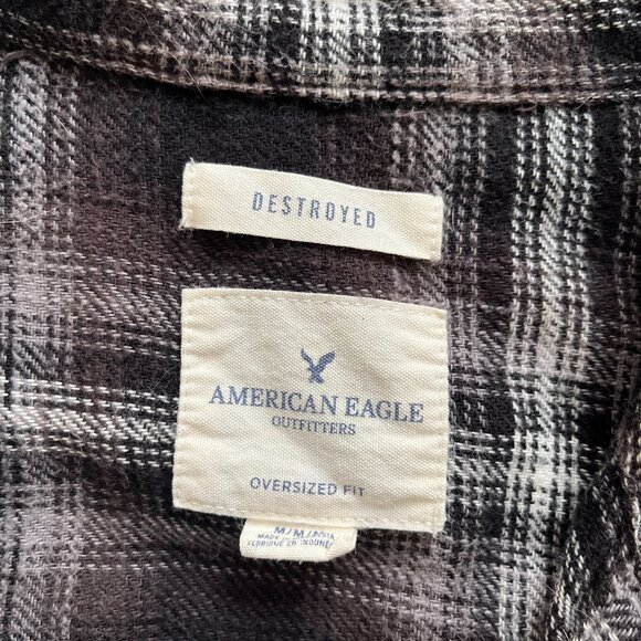 American Eagle Black/Gray Flannel - Picture 2 of 3